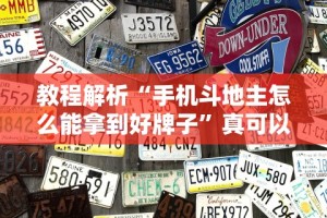 教程解析“手机斗地主怎么能拿到好牌子”真可以装挂