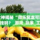 大神揭秘“微乐窝龙可以开挂吗？_游戏_玩家_工具