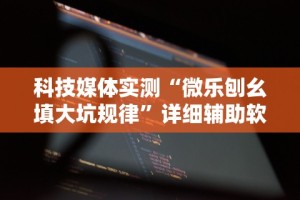 科技媒体实测“微乐刨幺填大坑规律”详细辅助软件教程
