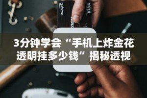 3分钟学会“手机上炸金花透明挂多少钱”揭秘透视辅助万能挂用法