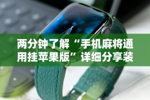 两分钟了解“手机麻将通用挂苹果版”详细分享装挂