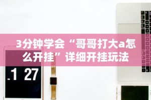 3分钟学会“哥哥打大a怎么开挂”详细开挂玩法