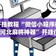 开挂教程“微信小程序微乐河北麻将神器”开挂(透视)辅助教程