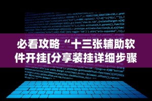 必看攻略“十三张辅助软件开挂[分享装挂详细步骤]
