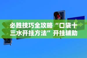 必胜技巧全攻略“口袋十三水开挂方法”开挂辅助详细步骤