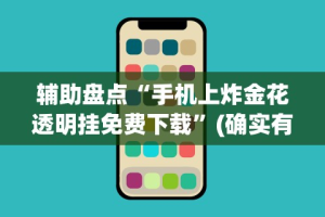 辅助盘点“手机上炸金花透明挂免费下载”(确实有挂)