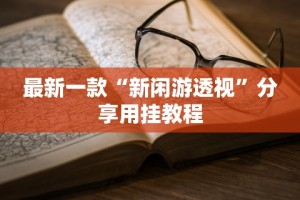 最新一款“新闲游透视”分享用挂教程