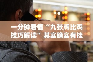 一分钟看懂“九张牌比鸡技巧解读”其实确实有挂