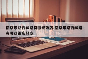 南京东路西藏路有哪些饭店:南京东路西藏路有哪些饭店好吃