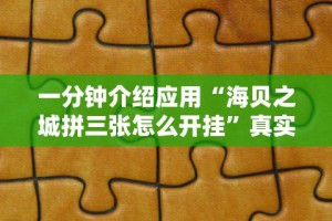 一分钟介绍应用“海贝之城拼三张怎么开挂”真实开挂技巧分享