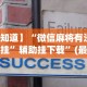 实操教程“微壳跑胡子辅助器免费安装”开挂(透视)辅助教程