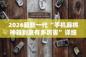 2026最新一代“手机麻将神器到底有多厉害”详细开挂玩法