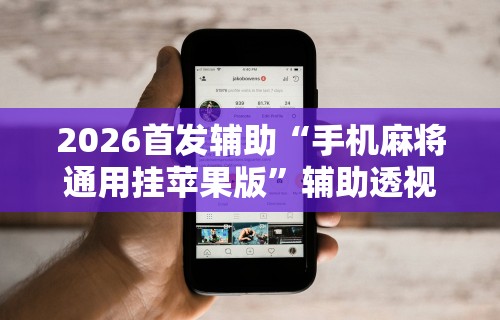 2026首发辅助“手机麻将通用挂苹果版”辅助透视教程