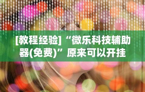 [教程经验]“微乐科技辅助器(免费)”原来可以开挂