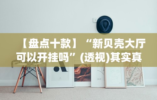 【盘点十款】“新贝壳大厅可以开挂吗”(透视)其实真的有挂