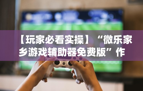 【玩家必看实操】“微乐家乡游戏辅助器免费版”作弊挂(辅助外挂+教程)
