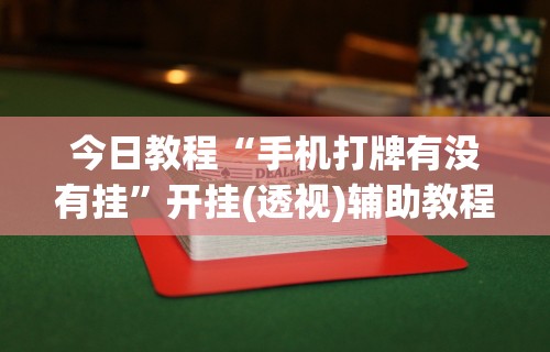 今日教程“手机打牌有没有挂”开挂(透视)辅助教程
