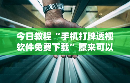 今日教程“手机打牌透视软件免费下载”原来可以开挂