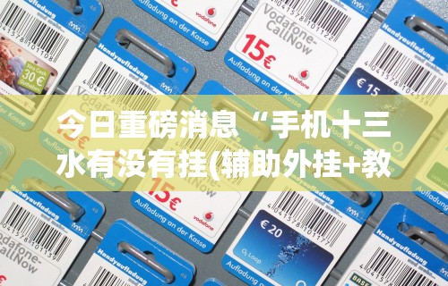 今日重磅消息“手机十三水有没有挂(辅助外挂+教程)
