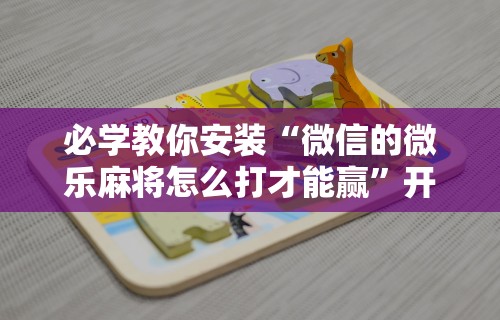 揭秘“微乐家乡麻将小程序怎么开挂”开挂辅助脚本+详细开挂
