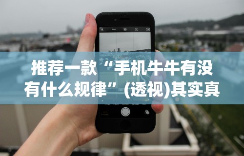推荐一款“手机牛牛有没有什么规律”(透视)其实真的有挂
