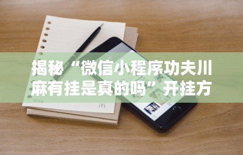 揭秘“微信小程序功夫川麻有挂是真的吗”开挂方法