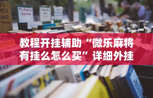 教程开挂辅助“微乐麻将有挂么怎么买”详细外挂辅助详细教程