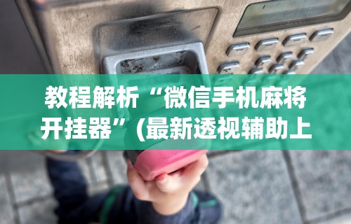 教程解析“微信手机麻将开挂器”(最新透视辅助上线)