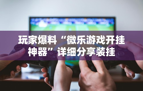 玩家爆料“微乐游戏开挂神器”详细分享装挂