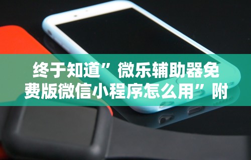 终于知道”微乐辅助器免费版微信小程序怎么用”附透视挂详细教程