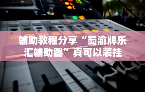 辅助教程分享“蜀渝牌乐汇辅助器”真可以装挂