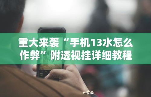 重大来袭“手机13水怎么作弊”附透视挂详细教程