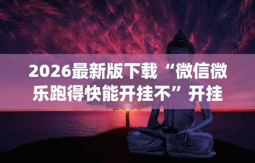 2026最新版下载“微信微乐跑得快能开挂不”开挂(透视)辅助教程