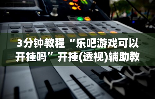 3分钟教程“乐吧游戏可以开挂吗”开挂(透视)辅助教程