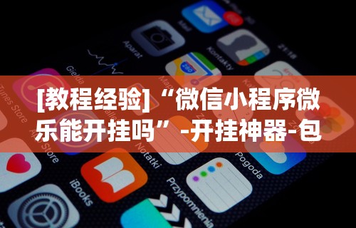 [教程经验]“微信小程序微乐能开挂吗”-开挂神器-包教包会