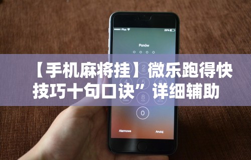 【手机麻将挂】微乐跑得快技巧十句口诀”详细辅助教程分享