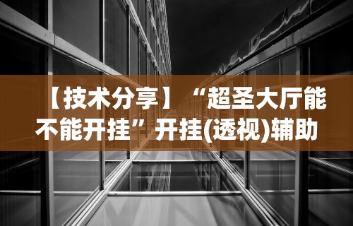 【技术分享】“超圣大厅能不能开挂”开挂(透视)辅助教程