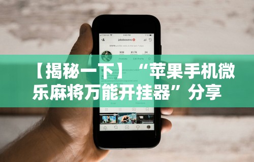 【揭秘一下】“苹果手机微乐麻将万能开挂器”分享用挂教程
