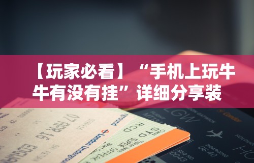 【玩家必看】“手机上玩牛牛有没有挂”详细分享装挂步骤