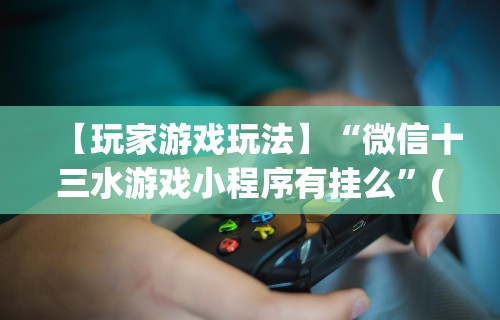 【玩家游戏玩法】“微信十三水游戏小程序有挂么”(透视曝光猫腻)