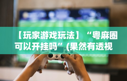 【玩家游戏玩法】“粤麻圈可以开挂吗”(果然有透视挂)
