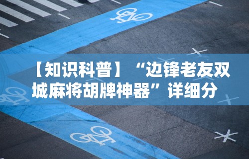 【知识科普】“边锋老友双城麻将胡牌神器	”详细分享装挂步骤