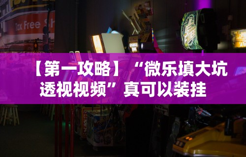 【第一攻略】“微乐填大坑透视视频”真可以装挂
