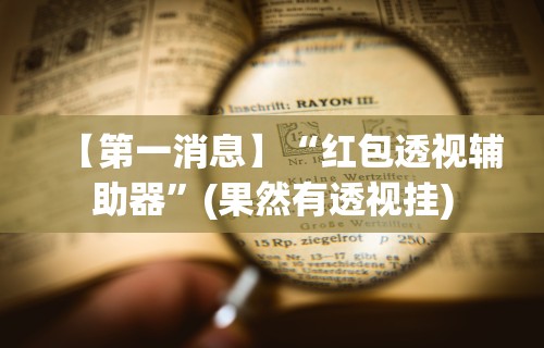 【第一消息】“红包透视辅助器”(果然有透视挂)
