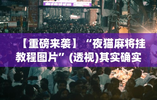【重磅来袭】“夜猫麻将挂教程图片	”(透视)其实确实有挂