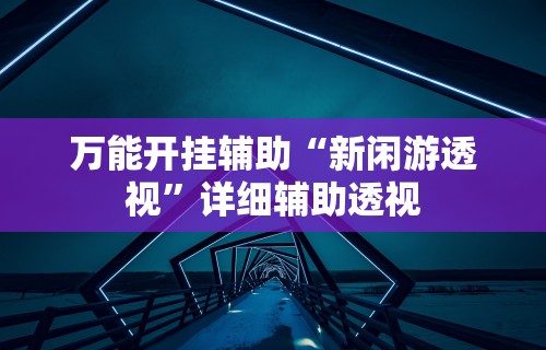 万能开挂辅助“新闲游透视”详细辅助透视