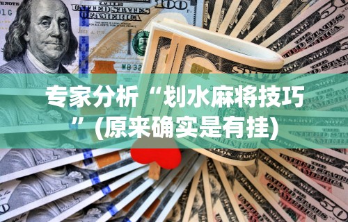 专家分析“划水麻将技巧”(原来确实是有挂)