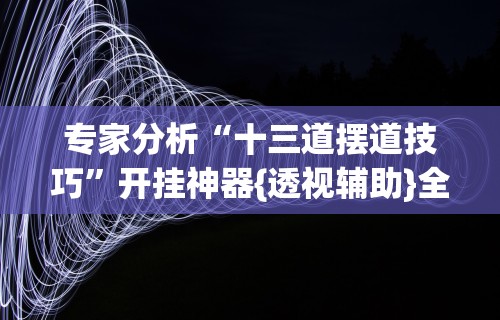 专家分析“十三道摆道技巧	”开挂神器{透视辅助}全揭秘