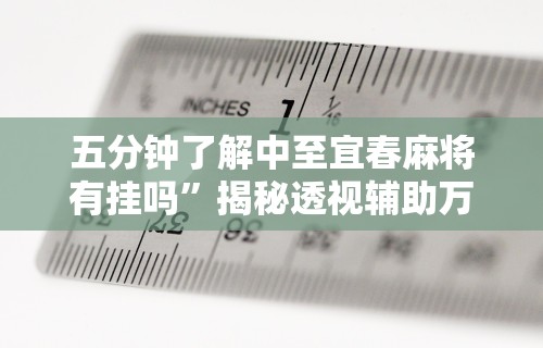 五分钟了解中至宜春麻将有挂吗	”揭秘透视辅助万能挂用法