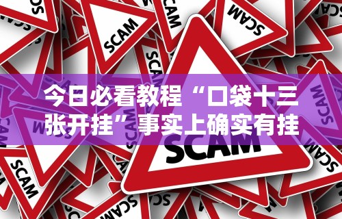 今日必看教程“口袋十三张开挂	”事实上确实有挂